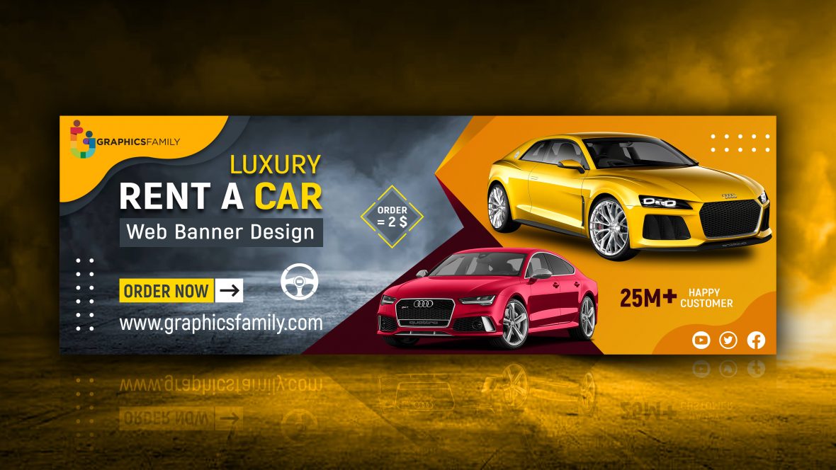 Rent a Car Professional Web Banner Design