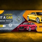 Rent a Car Professional Web Banner Design