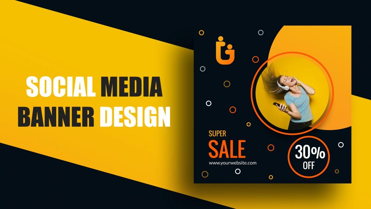 Sale Social Media Banner Design Vector Template