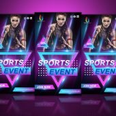 Sport Event Editable Instagram Story Design