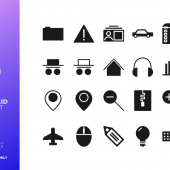 20 UI UX Solid Icon Set (SVG)