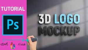 3D Logo Mockup Design – GraphicsFamily