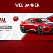 Car Dealer or Showroom Editable Banner Design Template