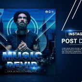 Cinematic Instagram Post Design PSD