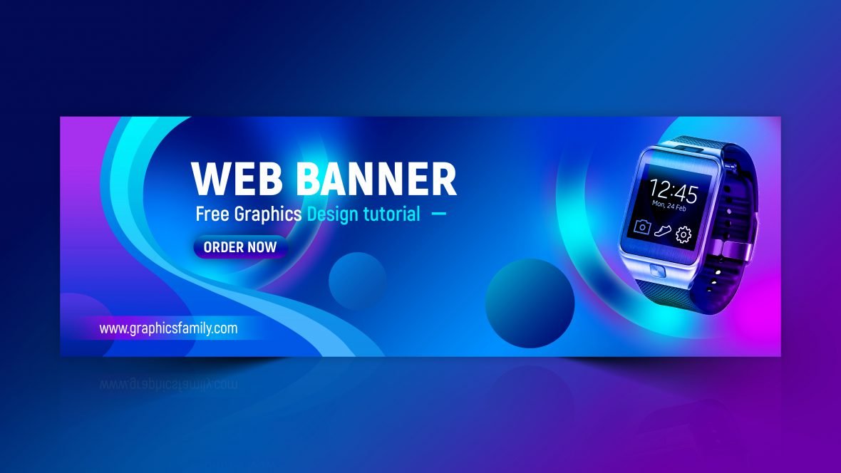 Colorful Web Banner Design Template