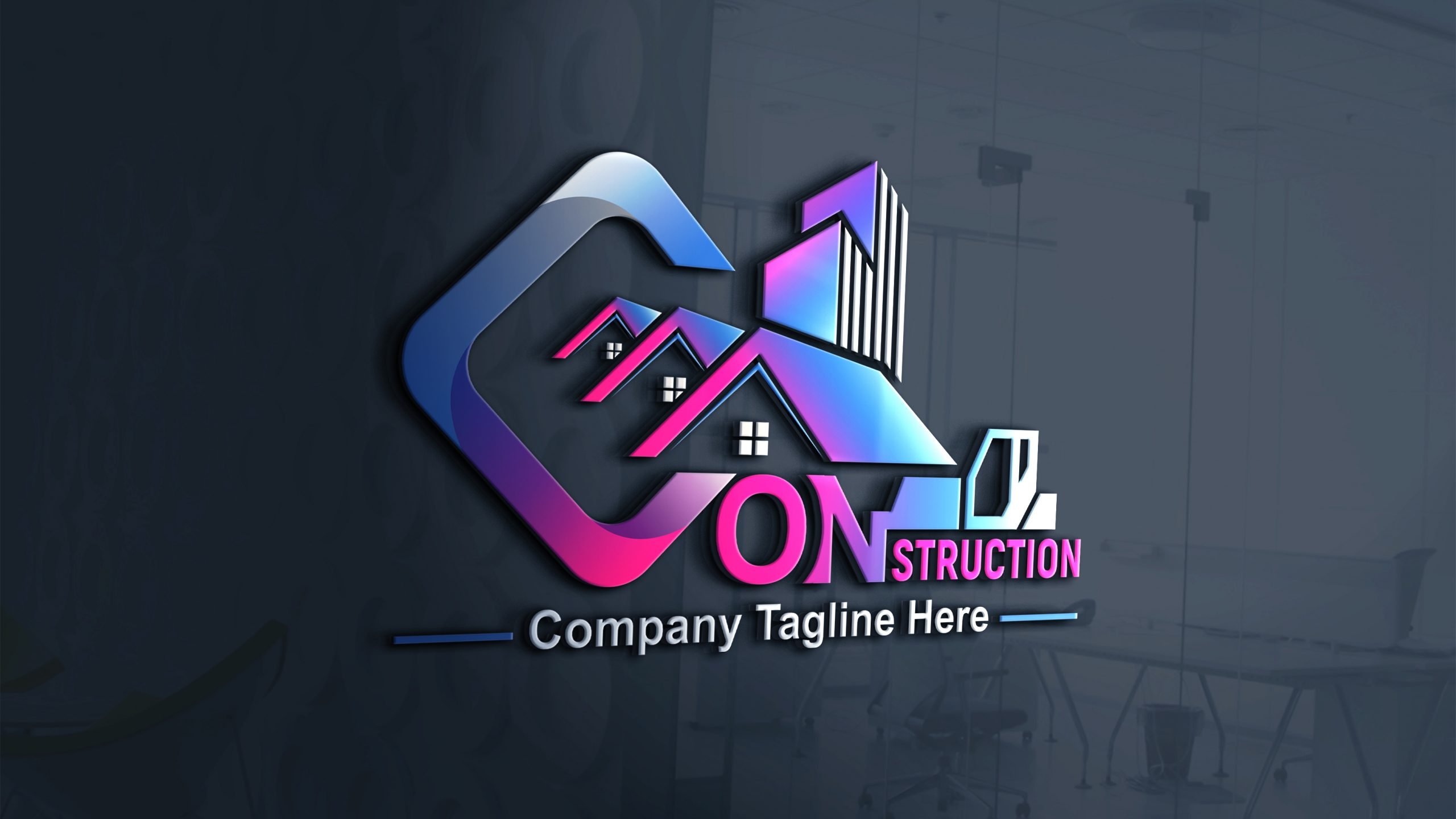 logo for construction company design