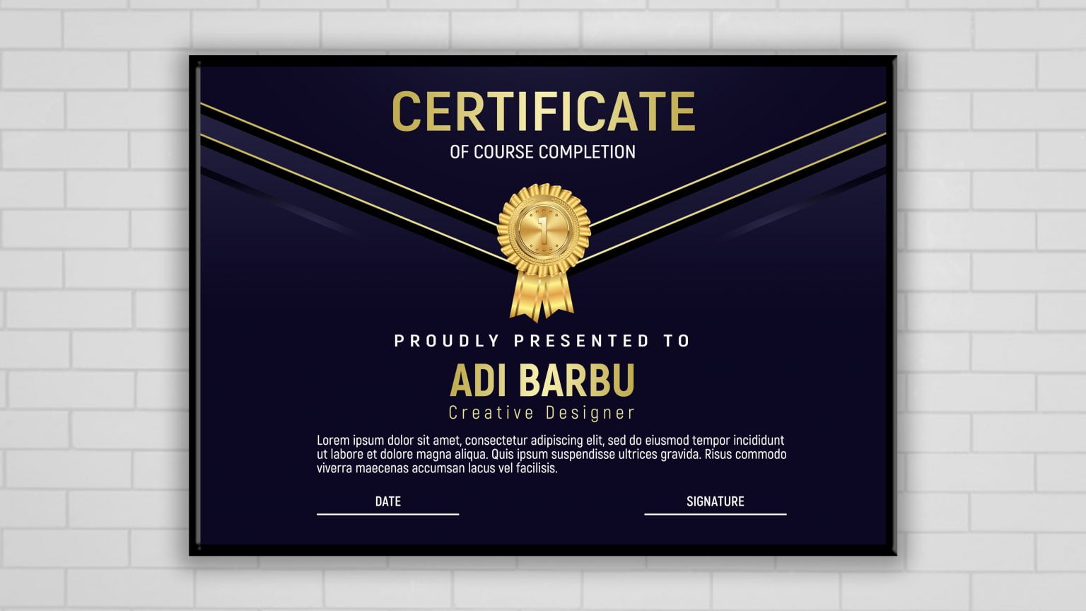 117+ Best Free Certificate PSD Templates To Download - GraphicsFamily