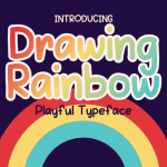 Drawing-Rainbow Font