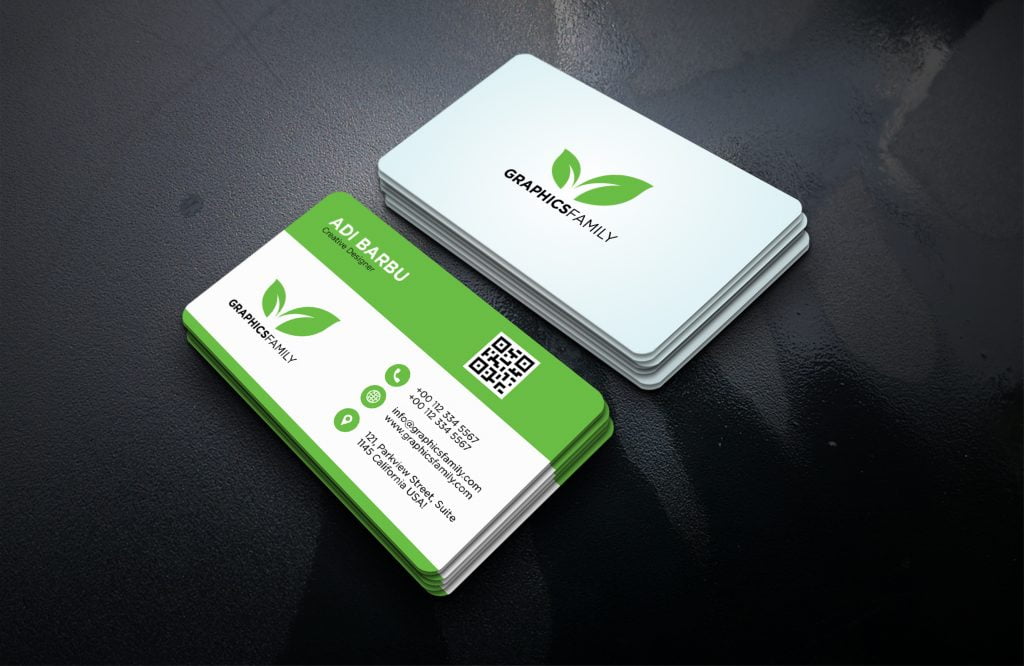 EcoFriendly Business Card Design GraphicsFamily