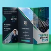 Editable Company Trifold Brochure Design Template