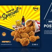 Food Instagram Template PSD Design for Free Download