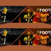 Football YouTube Channel Cover Design