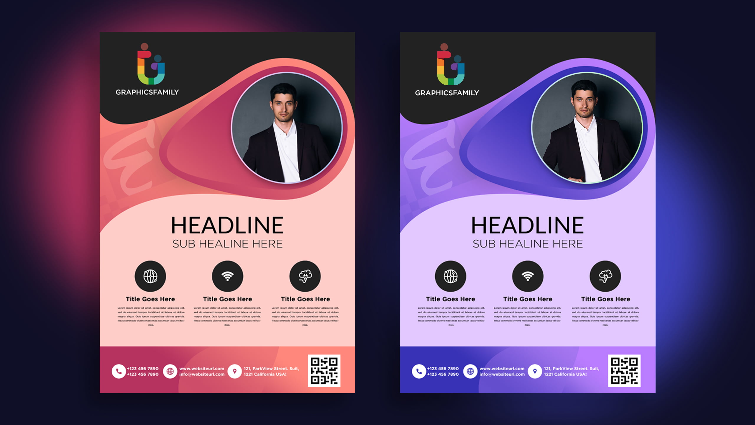 creative leaflet design template