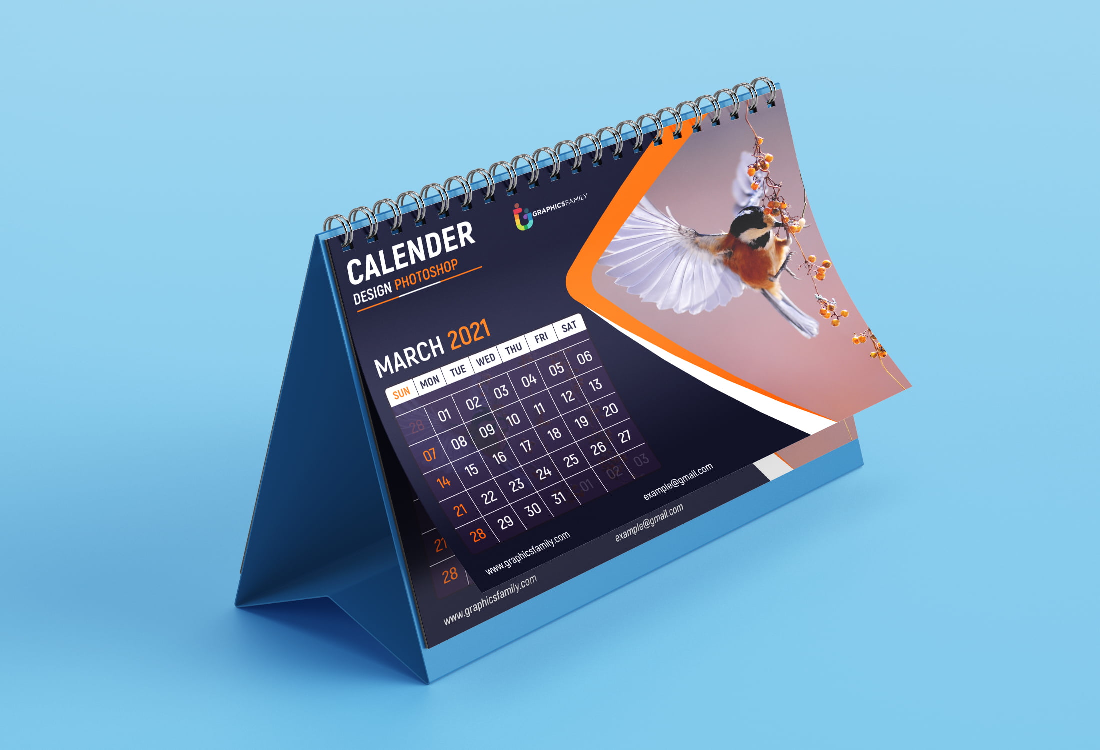 photoshop calendar template free download