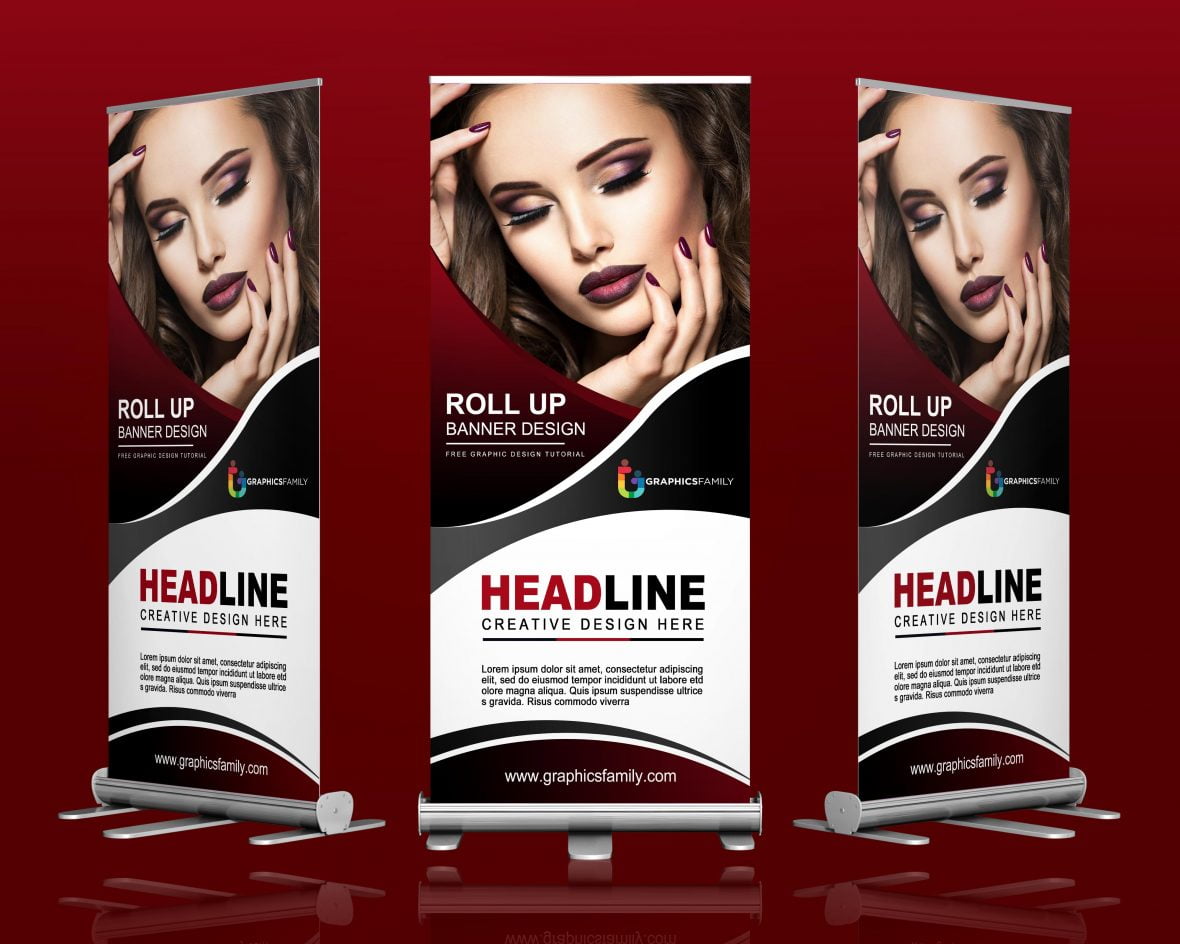 Free Fashion Show Roll-Up Banner Design