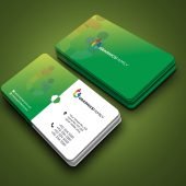 Free Green Visiting Card Template