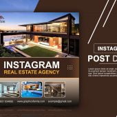 Free Instagram Post Design for Real Estate Agency