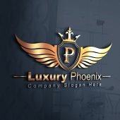 Free Luxury Phoenix Logo Template Design