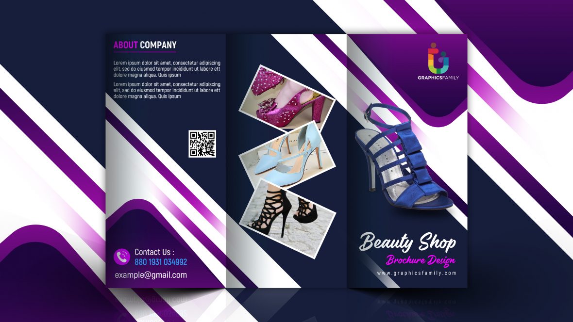 Free Photoshop Editable Marketing Trifold Brochure Design