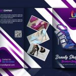 Free Photoshop Editable Marketing Trifold Brochure Design