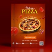 Free Pizza A4 Flyer Design Template