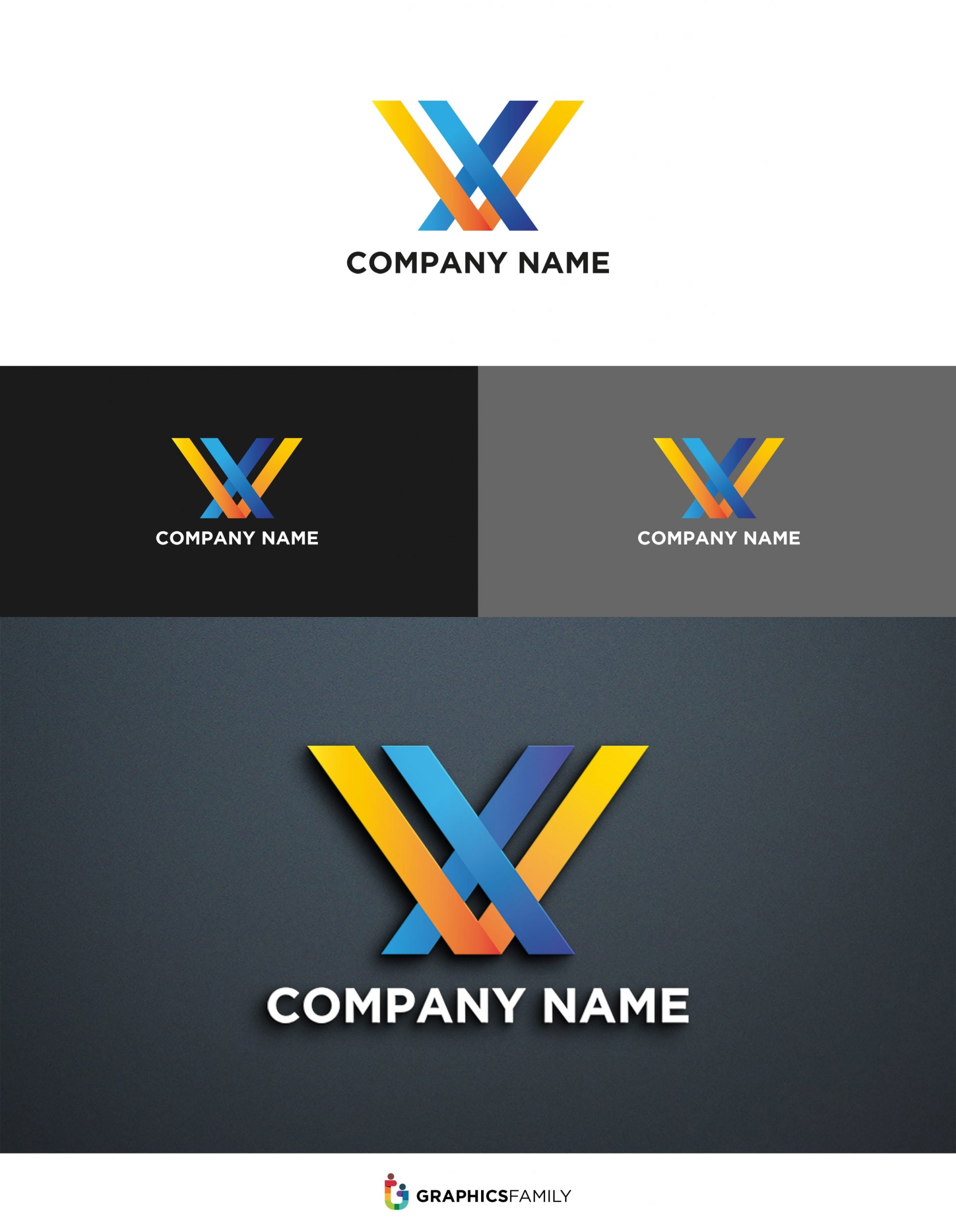 Free WX Logo Vector Design .ai Template Download