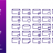 Message Icon set