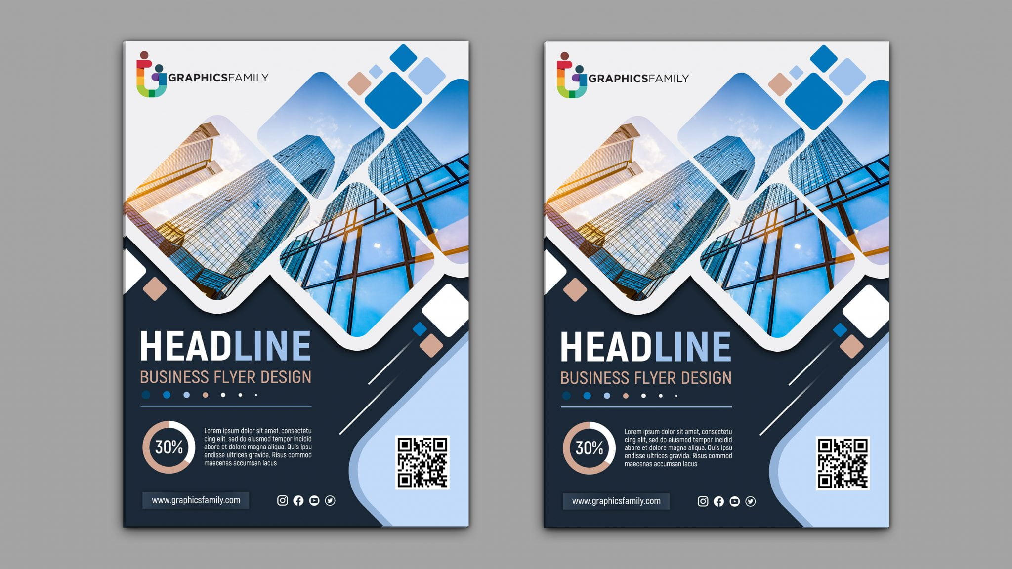 business flyer template photoshop free download