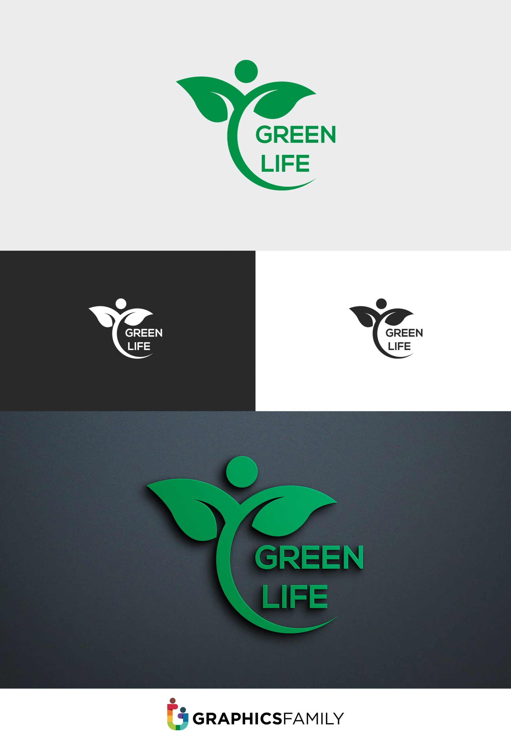 Green Life Logo Design