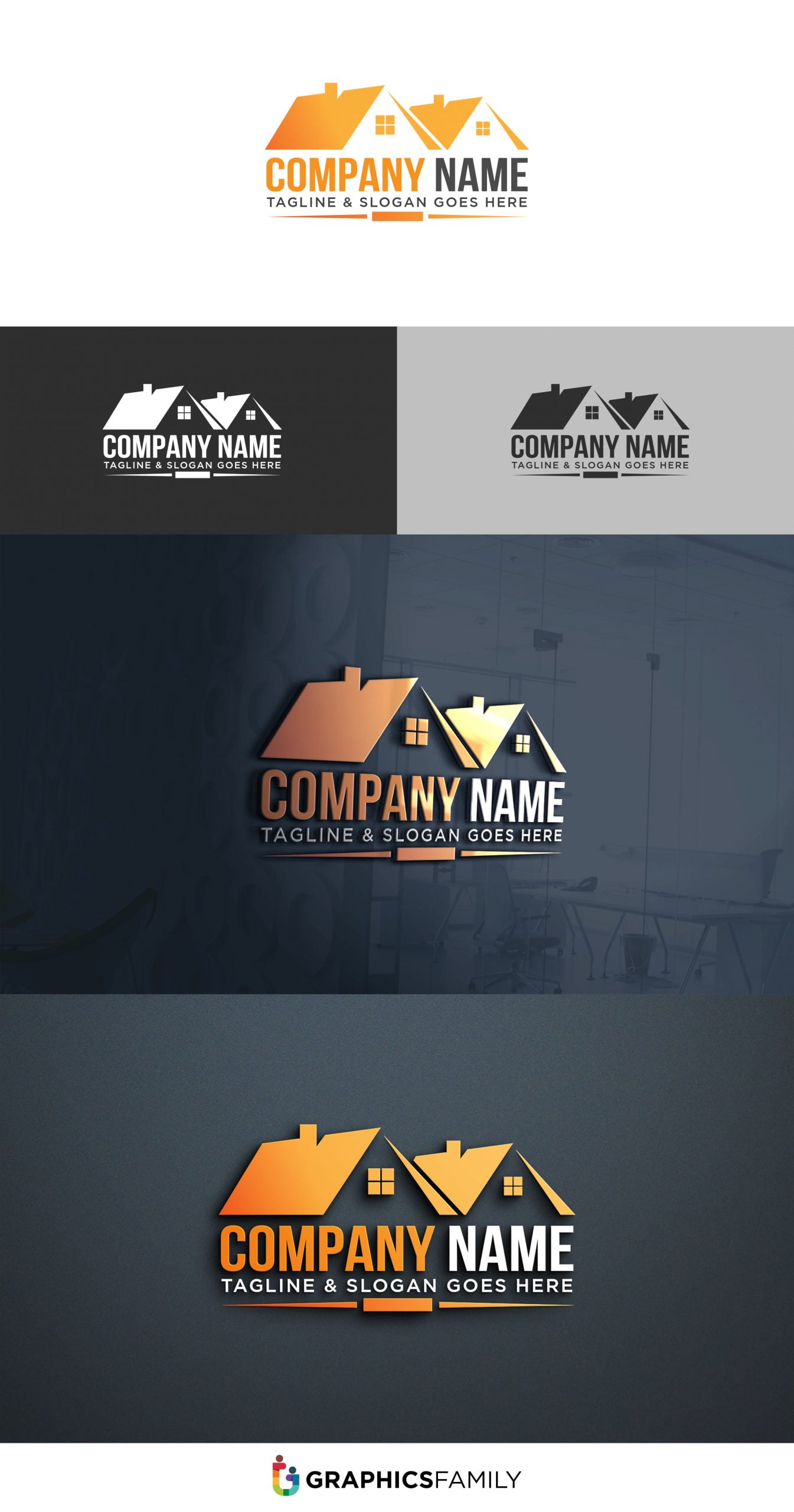 Creative Construction Company Free PSD Logo – GraphicsFamily