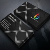 Professional Dark Business Card Design