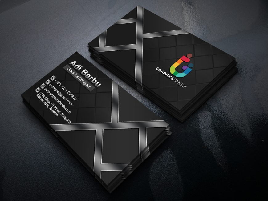 Professional Dark Business Card Design