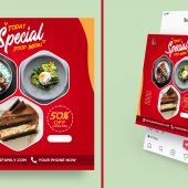 Restaurant Instagram Post Design