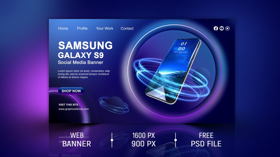 Samsung Galaxy Social Media Banner Design
