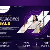 Social Media Fashion Sale Banner Design Template