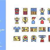 Student Filled Icon Set