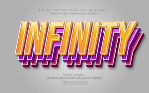 3D Three Layer Text Effect – GraphicsFamily