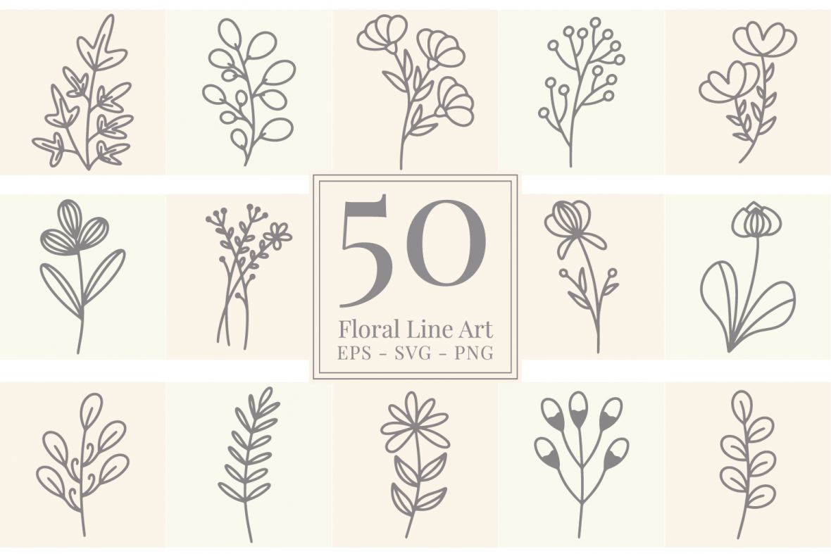 50 Free Floral Vectors