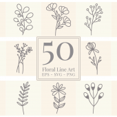 50 Free Floral Vectors Download