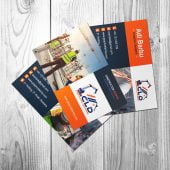 Construction Worker Business Card Design