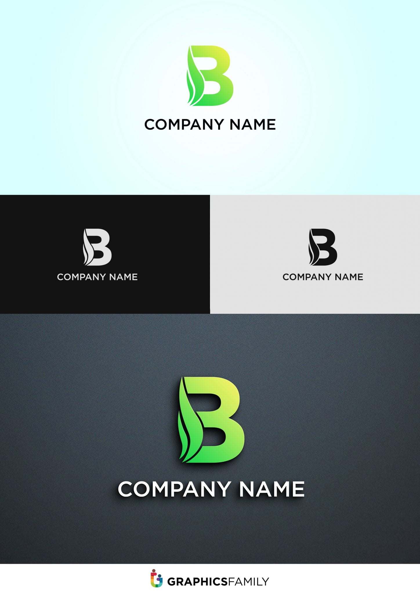 Creative B Letter Logo Design – GraphicsFamily