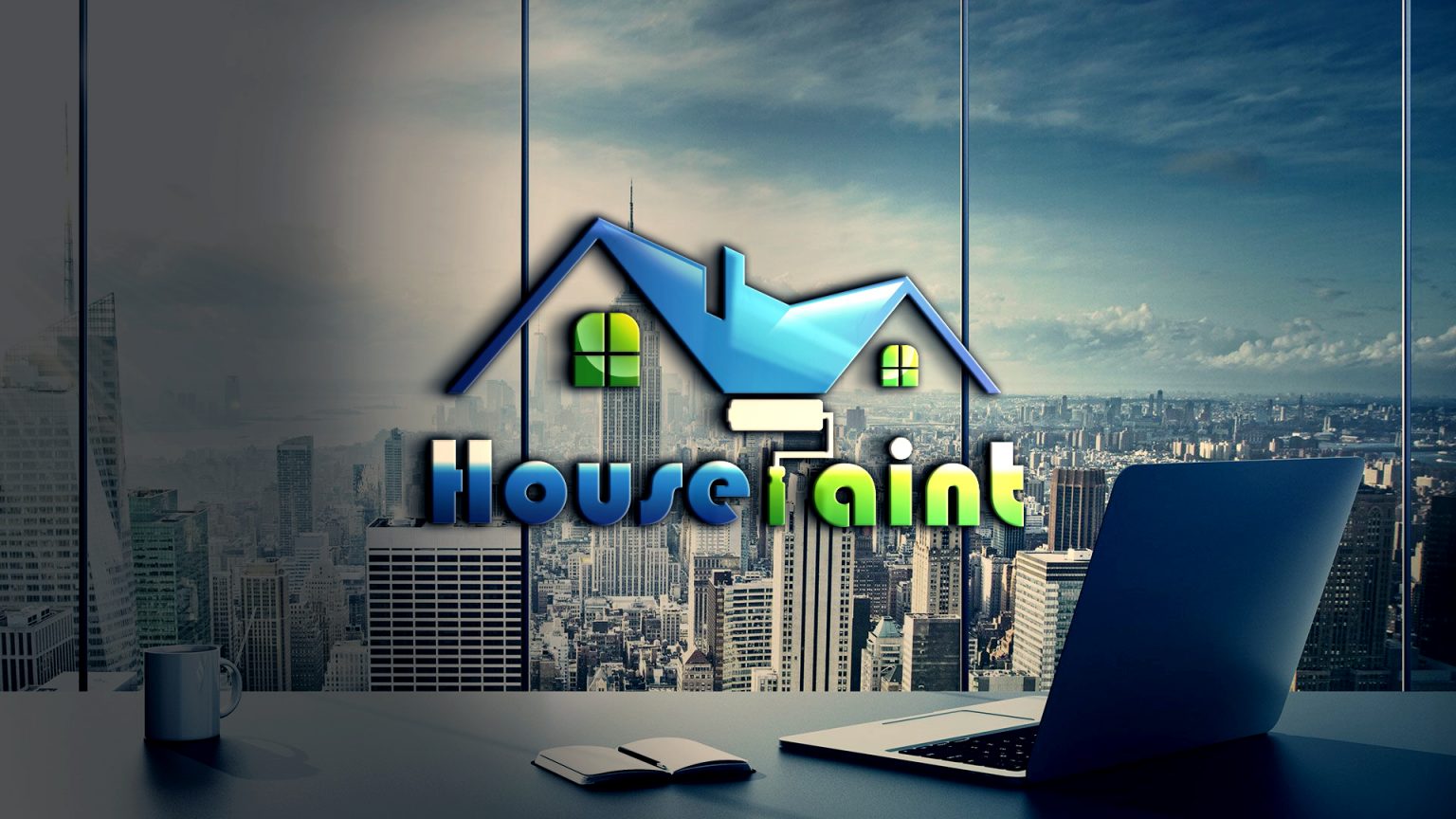 Free House Painting Logo Vector GraphicsFamily