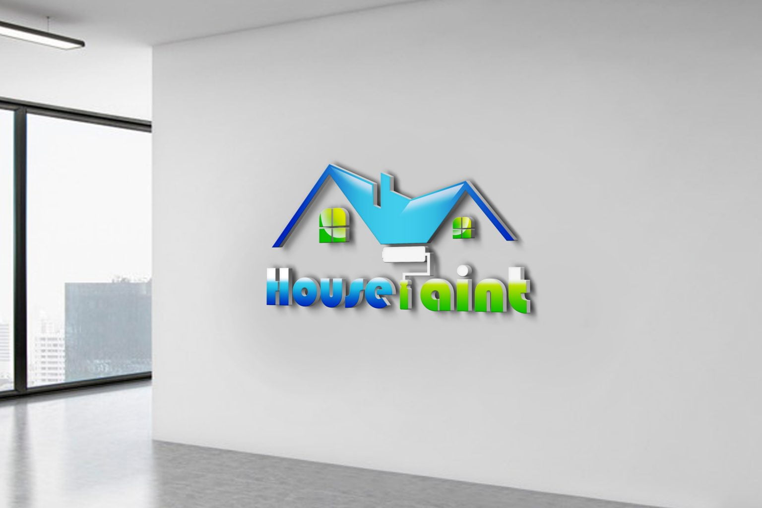 Free House Painting Logo Vector GraphicsFamily