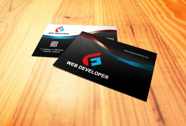 Business Card Developer Web Developer Business Card Design – GraphicsFamily