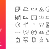 Geometric Line Icons Pack