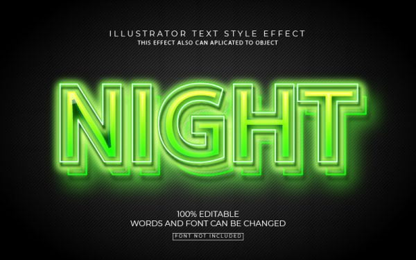 Green Glow Text Effect – GraphicsFamily