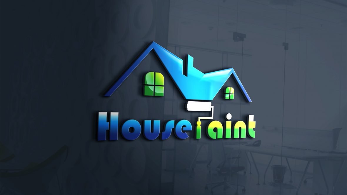 Free House Painting Logo Vector GraphicsFamily   House Paint Logo Design 1180x664 