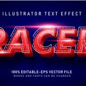 Modern Racing Text Effect