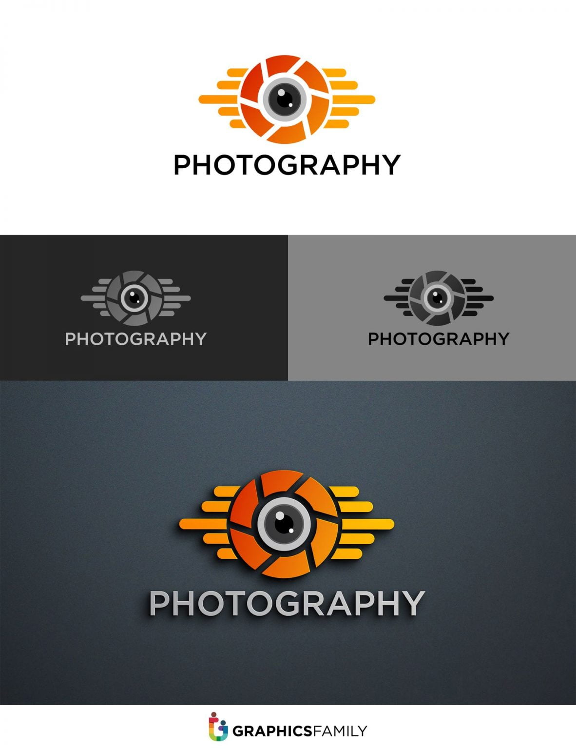 Photography Logo Design Photo Studio Logo Template – GraphicsFamily