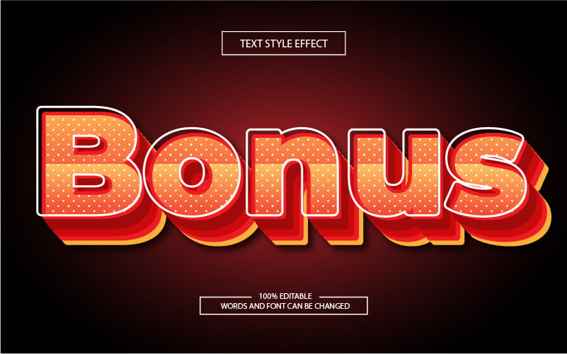 Retro Hot Orange Text Effect